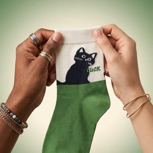 Calcetines con gatito Luck