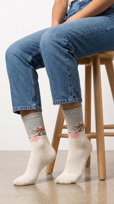 Gatita entre Flores | Calcetines - Imagen 2