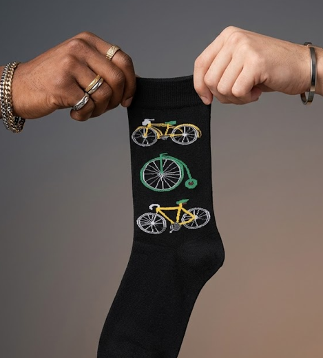 Calcetines con Bicicletas Vintage