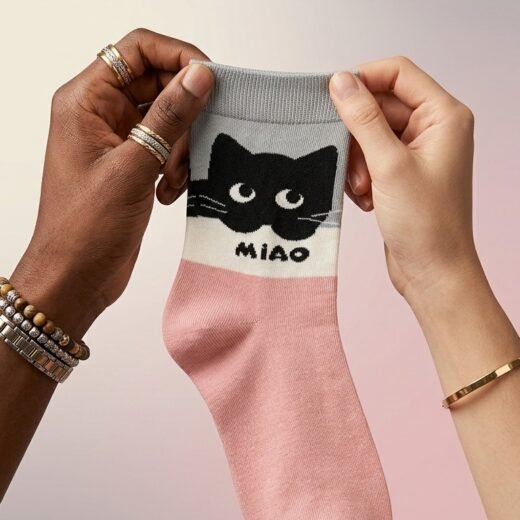 Calcetines con gatito Miao